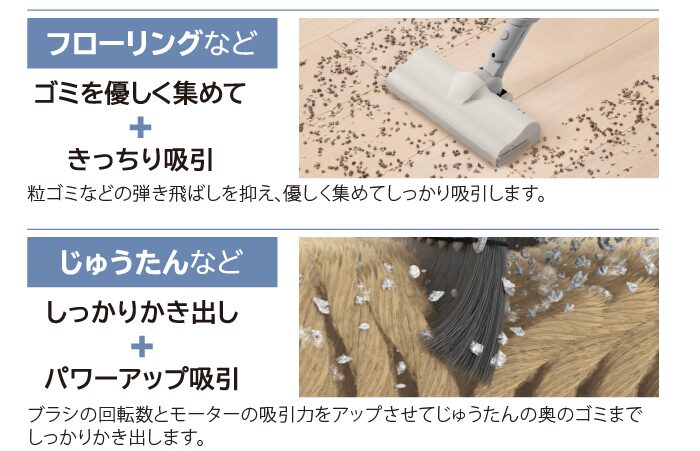 床見極めセンサーplus　東芝　トルネオコードレス VC-SL140DS　VC-SL130DS